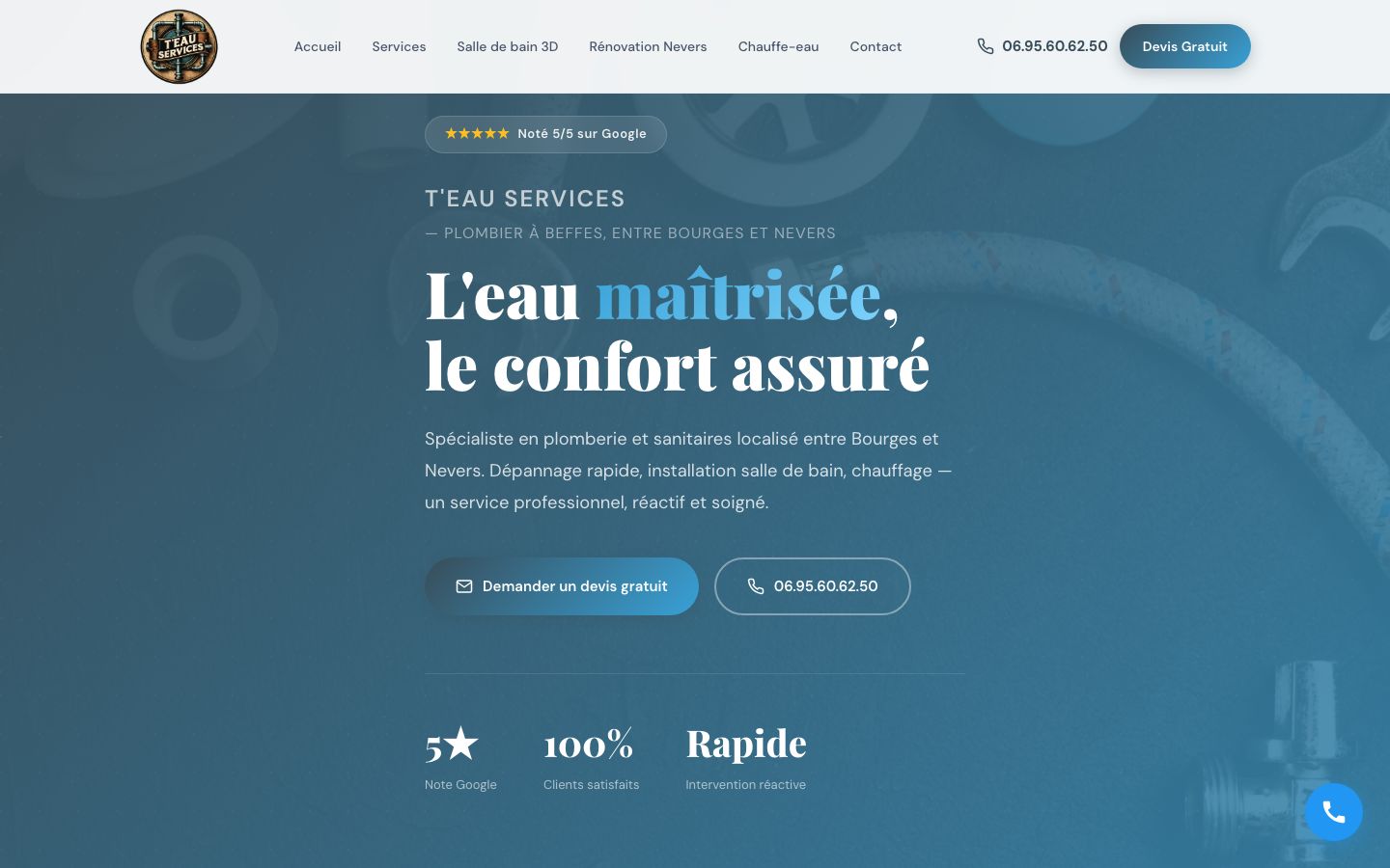 T'eau Services — artisan plombier